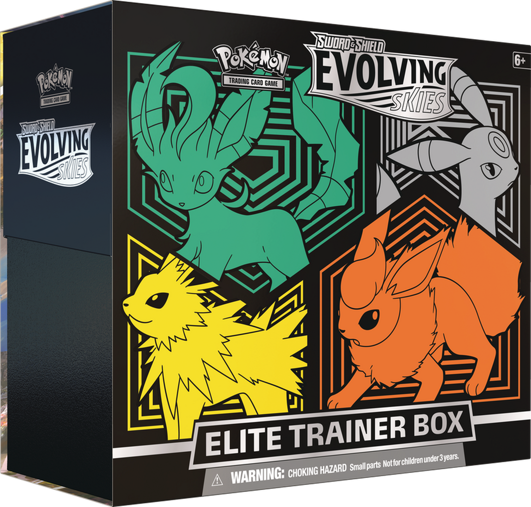 Pokémon TCG: Sword & Shield - Evolving Skies Elite Trainer Box - Leafeon