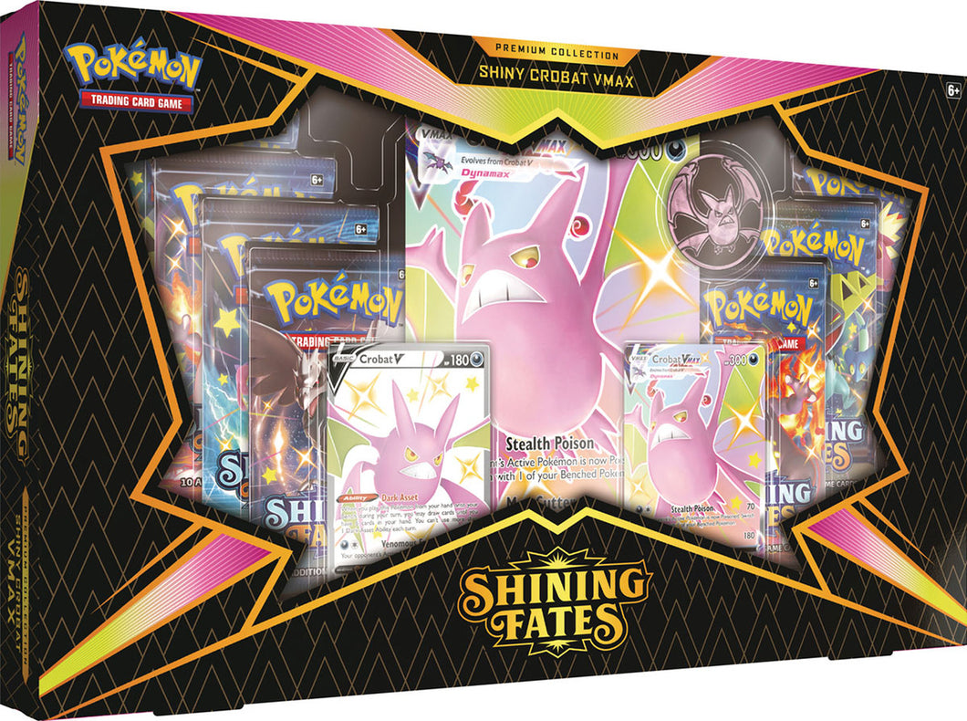 Pokémon TCG: Shining Fates Premium Collection - Shiny Crobat VMAX!