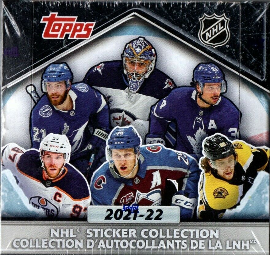 2021-2022 TOPPS NHL STICKER COLLECTION BOX